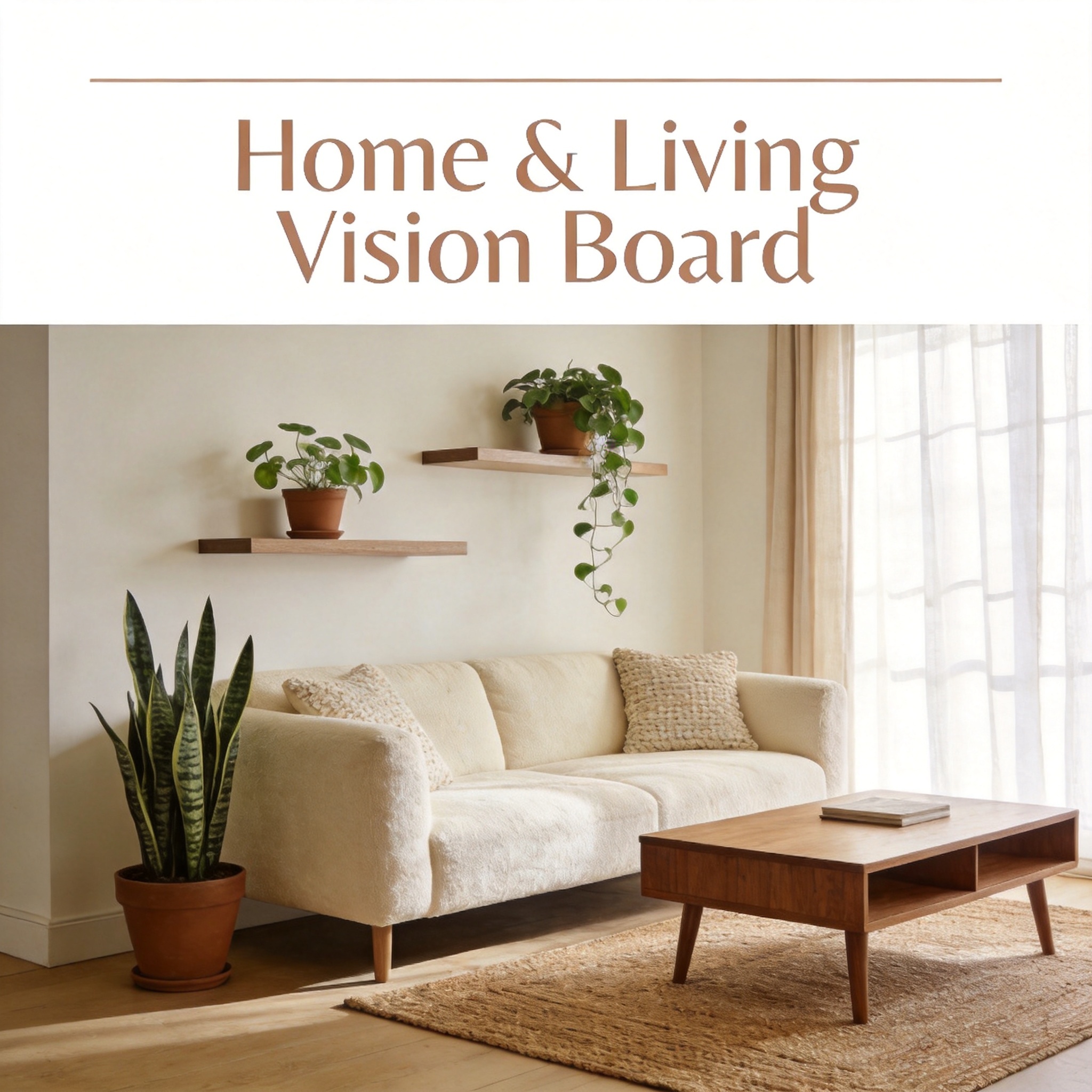 Home & Living vision board images - curated collection for manifestation and goal setting