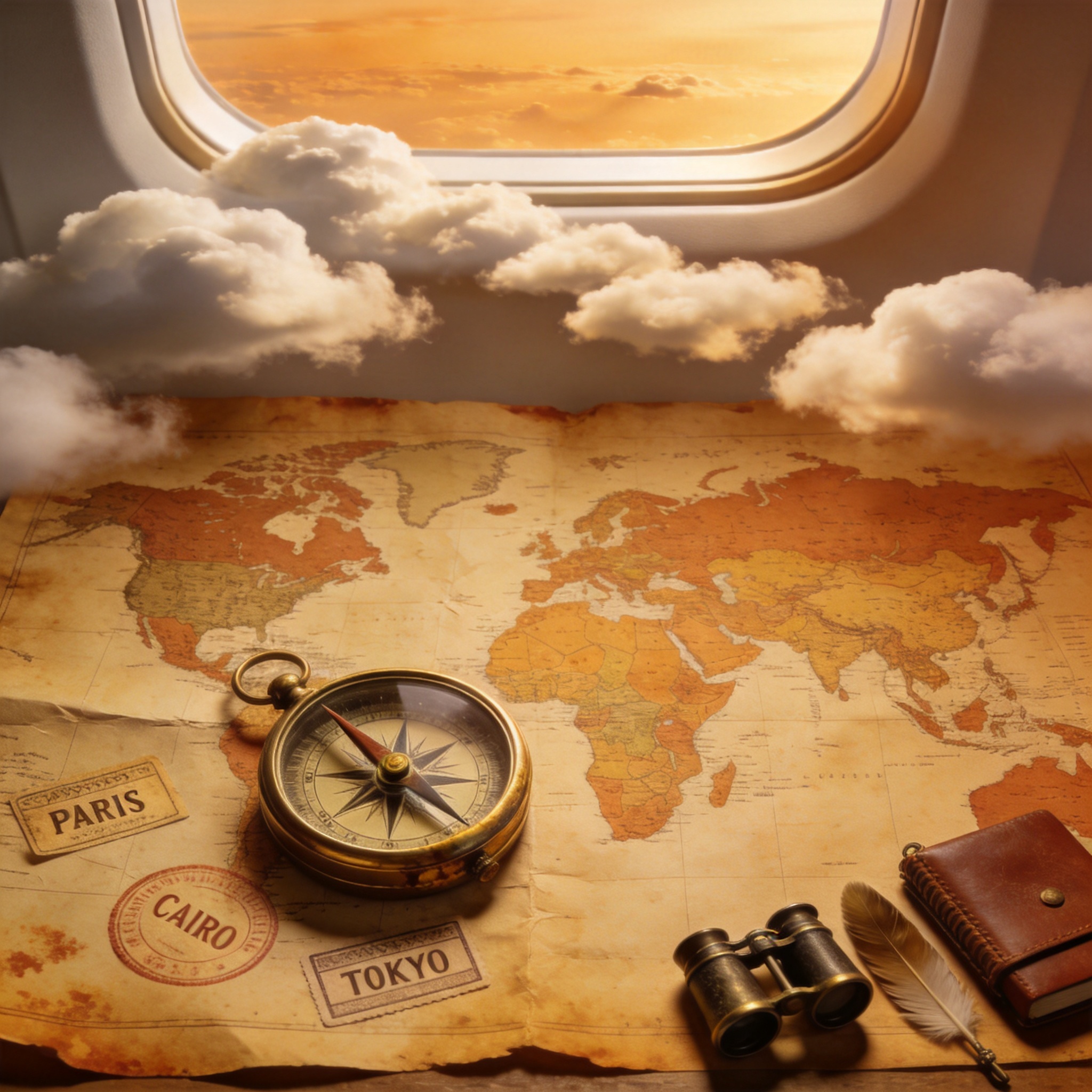 Travel & Adventure vision board images - curated collection for manifestation and goal setting